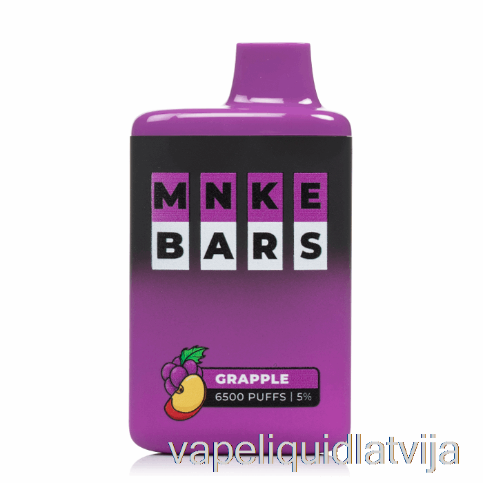 Mnke Bars 6500 Vienreizējās Lietošanas Grapple Vape šķidrums